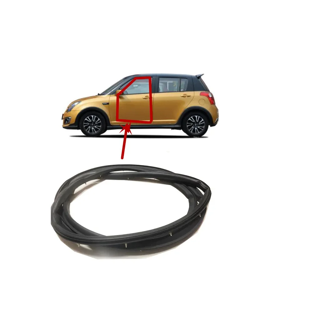 1 Pcs Door Rubber Seal for Suzuki Swift 5 Door 2006-2012 Old PostStrip for Body Rubber Inner Weather Strip Check 3rd Glass