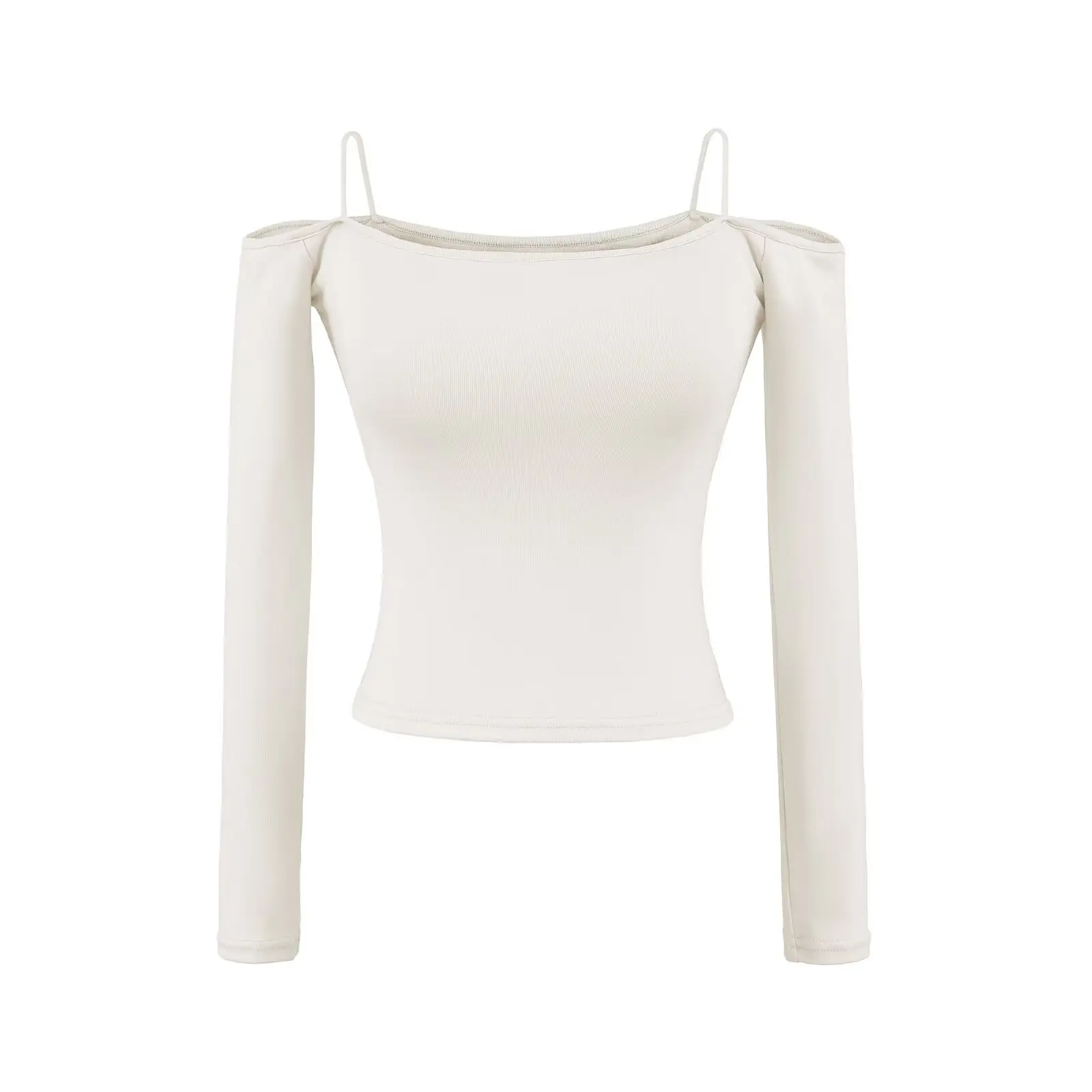 مثير تصميم نقي طويل Sve واحد الكتف تي شيرت المرأة الخريف قاعدة طبقة أعلى مع وسادة الصدر Faionable سليم صالح الأساسية o...