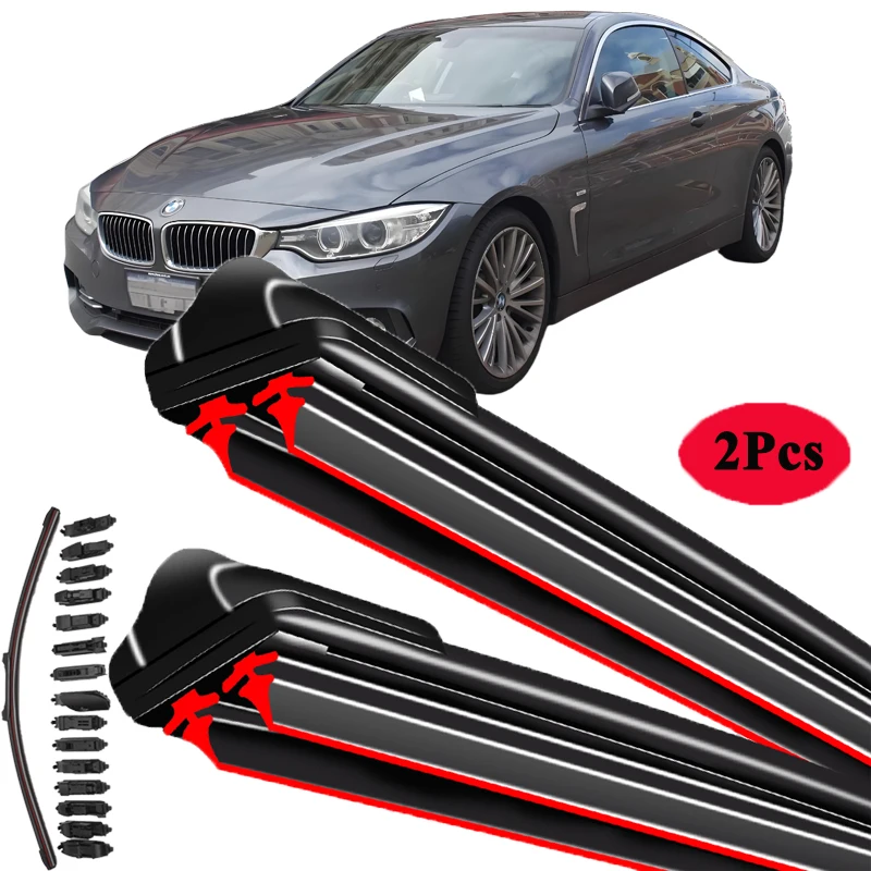 

For BMW 4 Series F32 F33 F36 2014~2022 Car Accessories Frameless Rubber Wipers Blades Front Windshield Window Cleaning 24 18