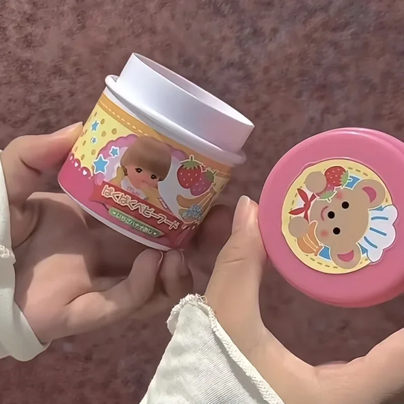 2026 novo ornamento de mesa de comida bonito pudim rosa brinquedos de alimentação geléia morango pudim conjunto ornamentos modelos para crianças meninas