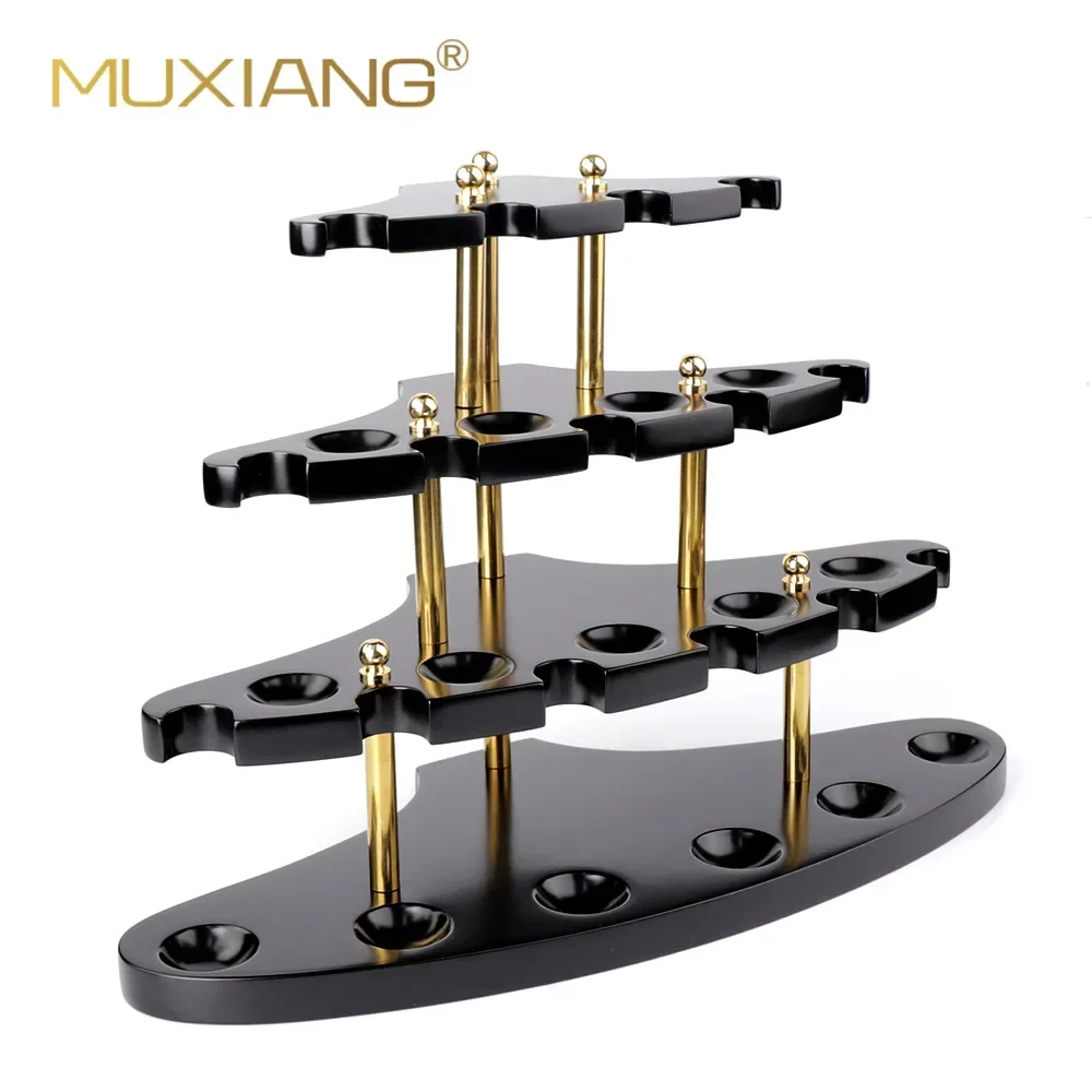 A Good Quality walnut wood Pipe Rack Handmade Dismountable High-class Smoking 15 Pipe Rack Stand for Pipes rack fa0082