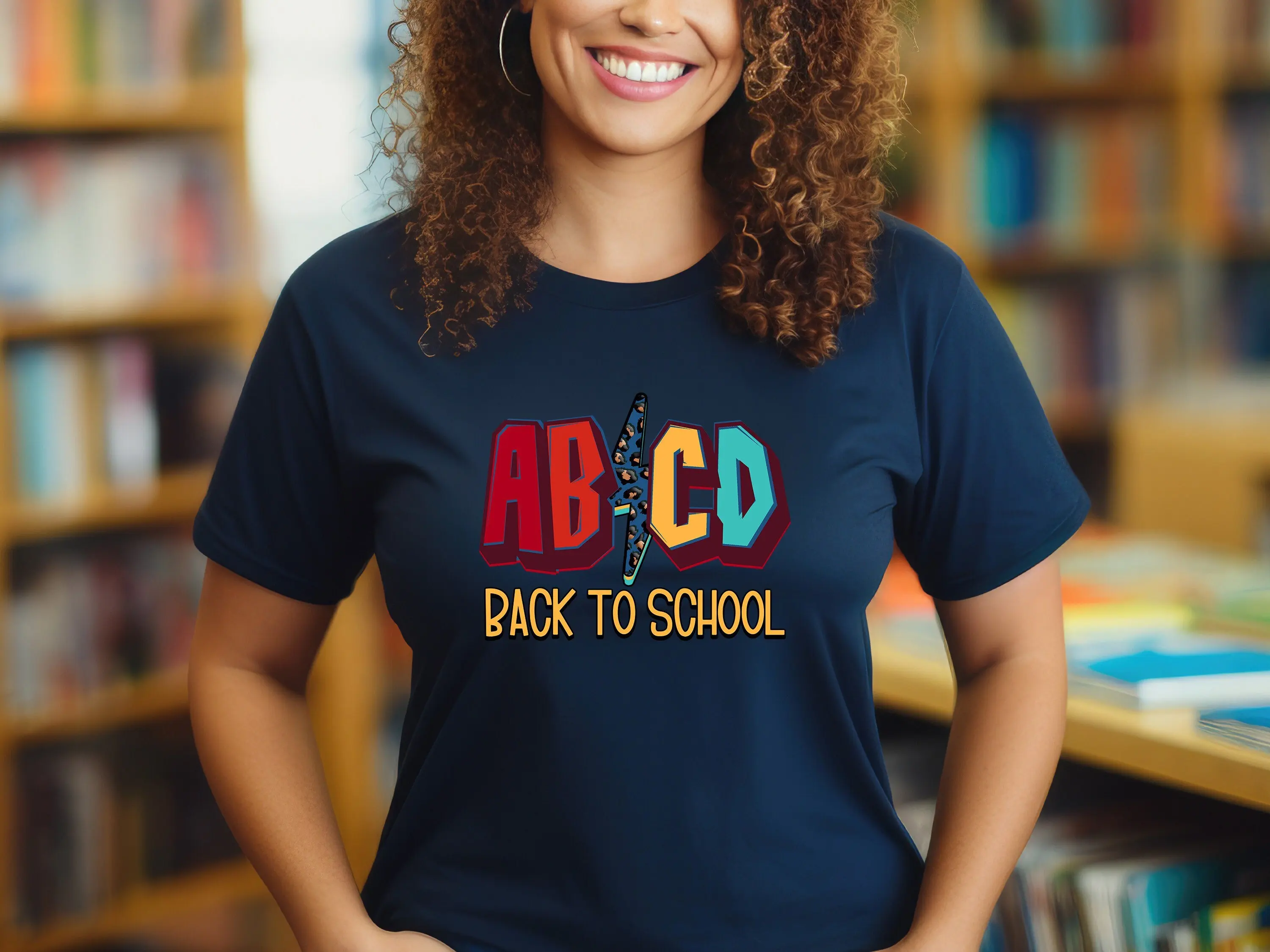 Abcd Back In Class T Shirt Teacher Rock And Roll Parody Ac School Teaching Women'S To