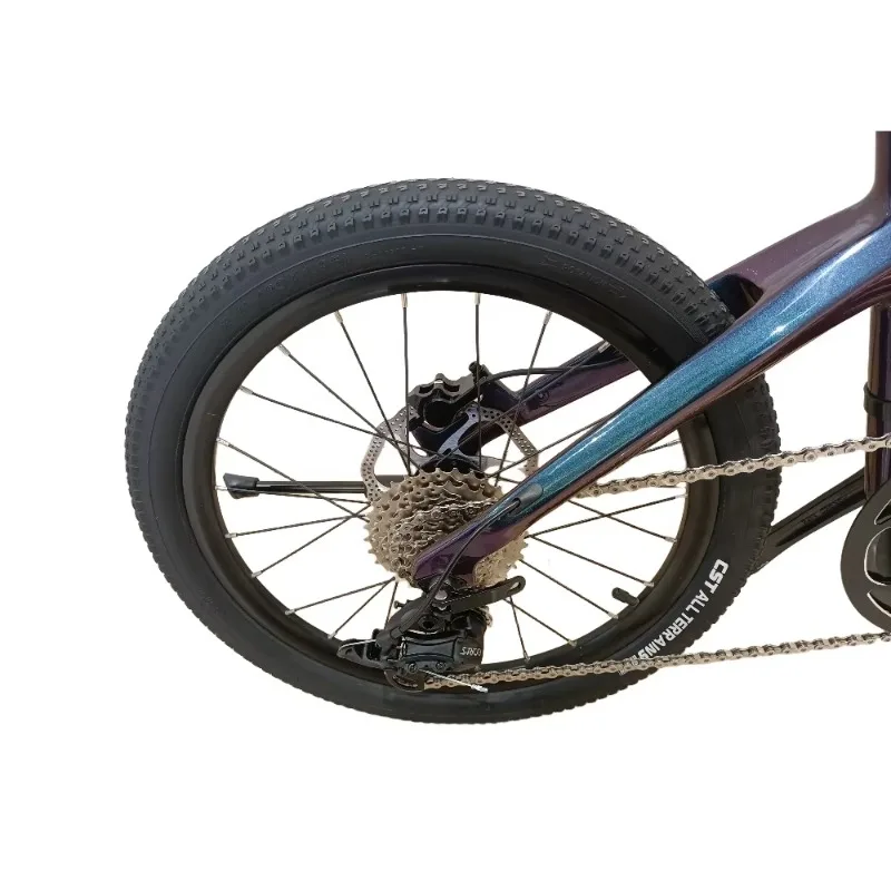 20-Inch Portable Carbon Fiber Folding Bike Bike Hydraulic Disc Brakes 8-gear Road Bike