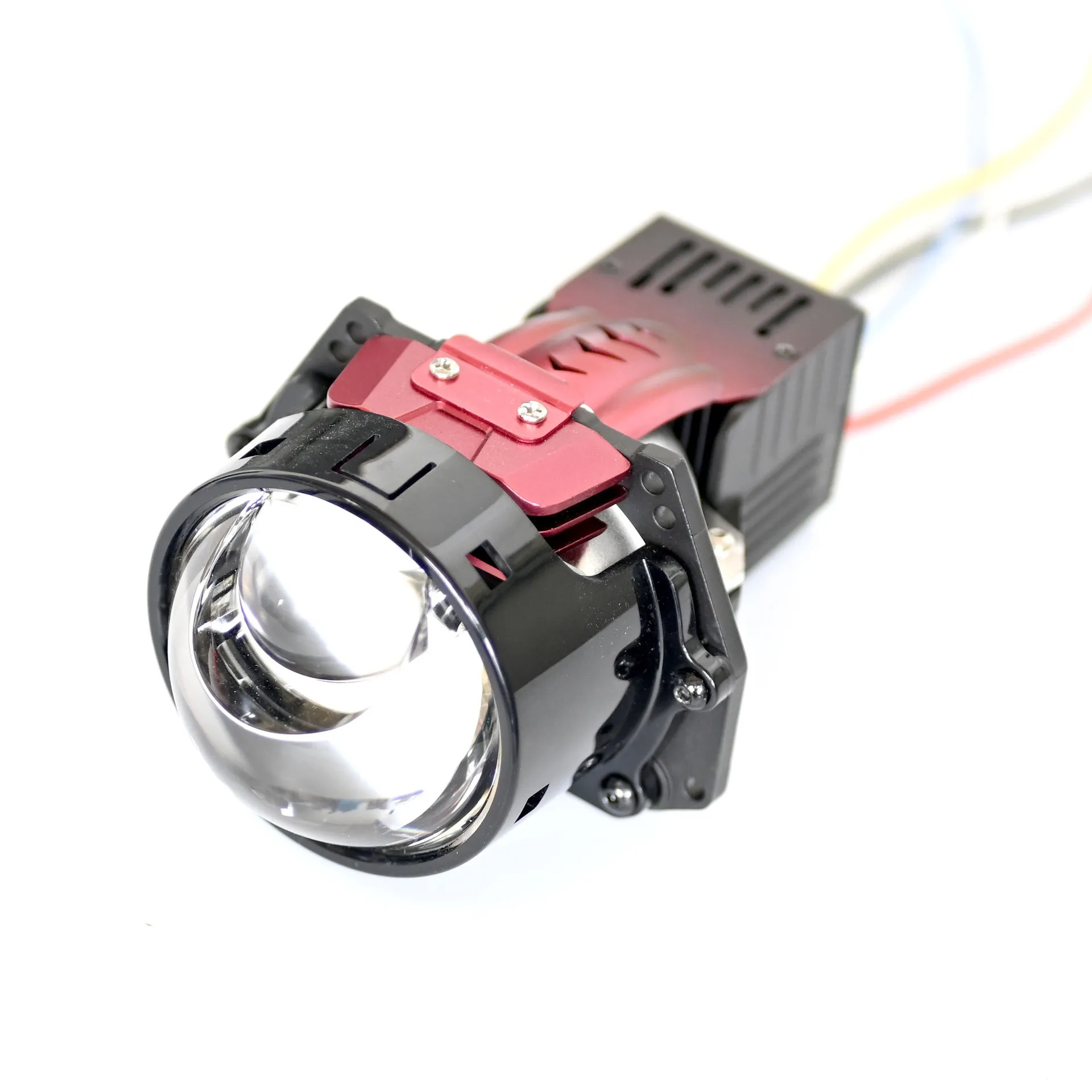 

36W Motorcycle LED Mini Cannon Spotlight 6-Eye Dual-Color White Yellow Waterproof Hi-Lo Beam E-Bike Penetration Car Accessories