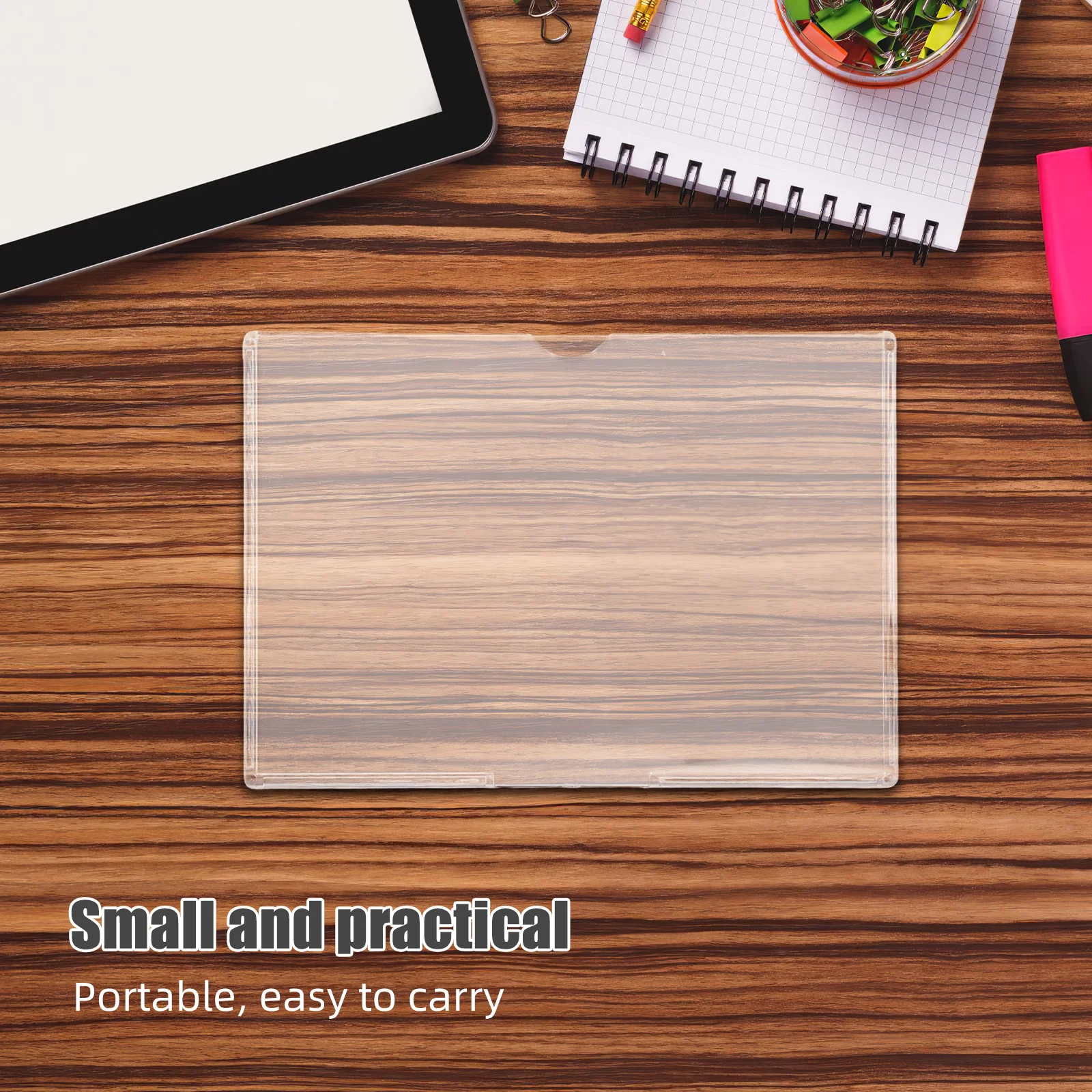 غطاء صلب لشهادة الميلاد، واقي بلاستيكي شفاف 7.4 × 5.2، واقي ورق بدون ثقب، حامل مستندات السفر #2