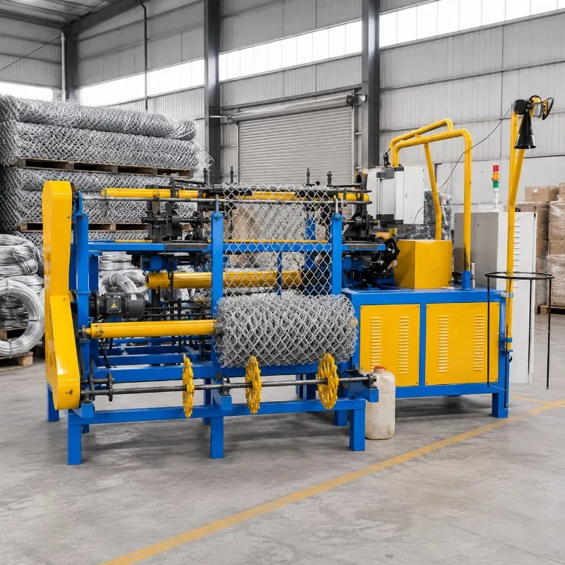 Chain Link Wire Machine Fence Mesh Equipment Customized for Protective Barrier Mesh Rolls for Fence Roll Output