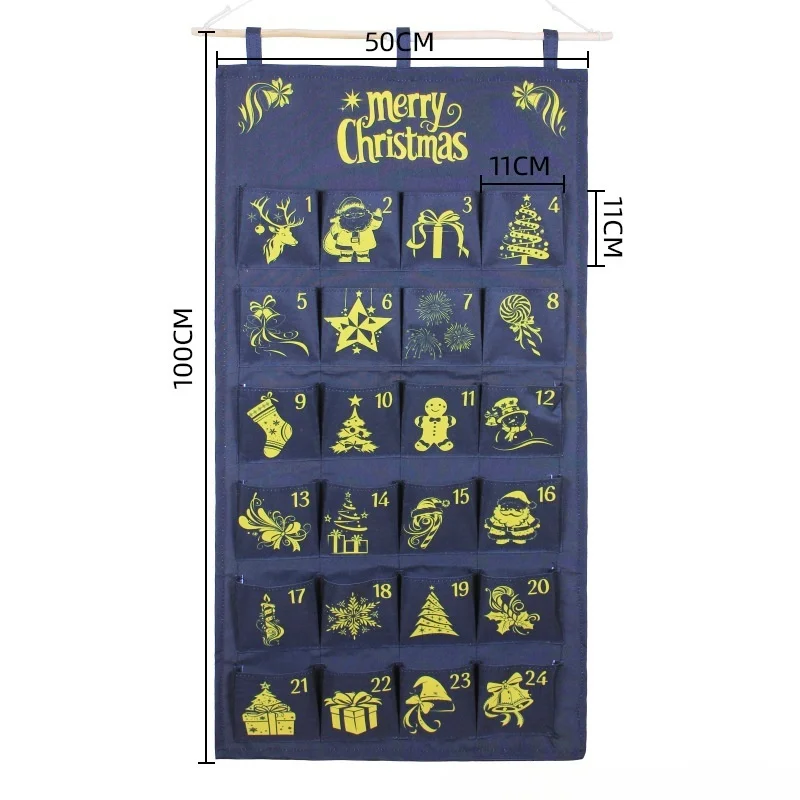 Christmas Storage Bag Wall Hanging Door Behind Storage Bag Christmas Countdown Calendar Living Room Bedroom Office Door Behind D