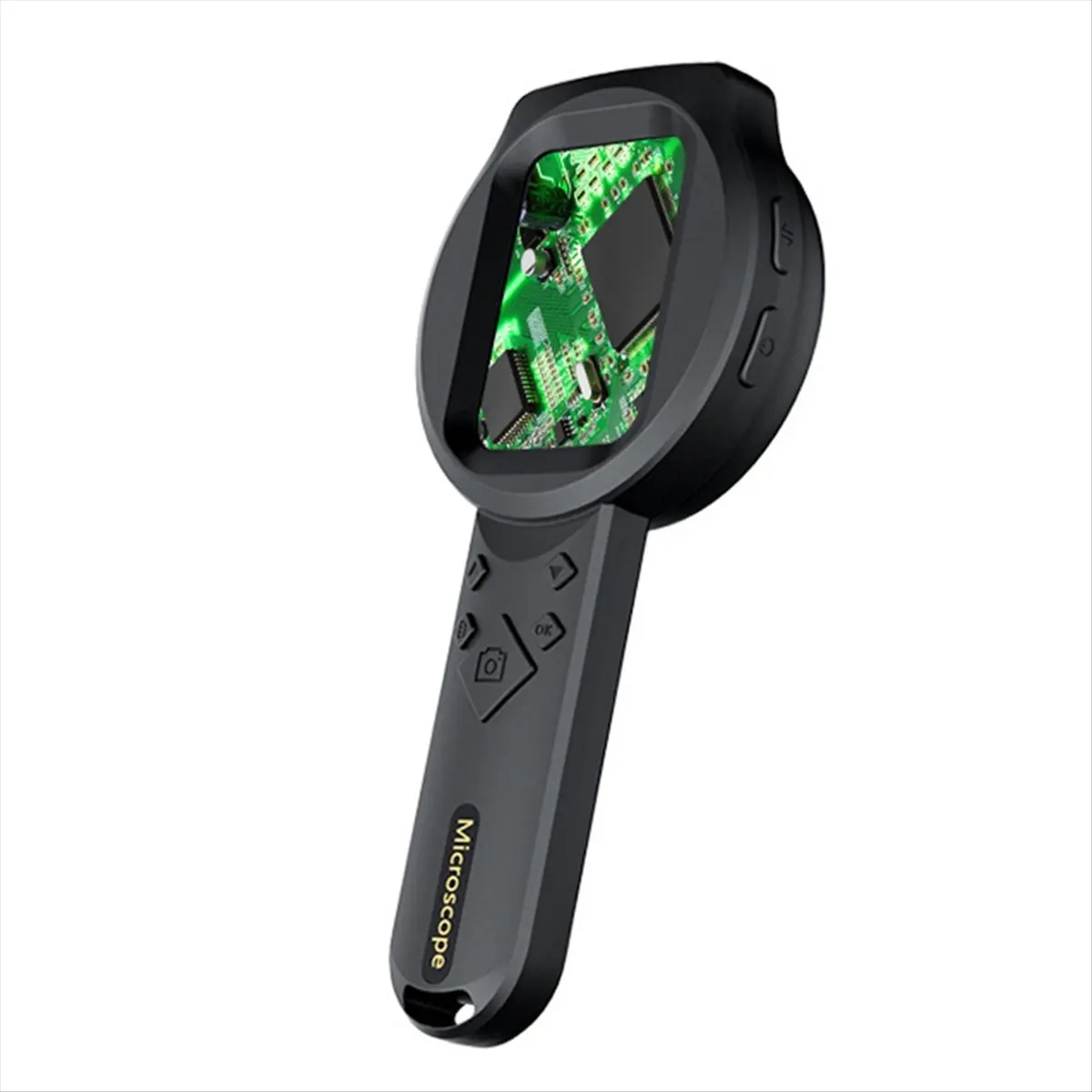 A14G Digital Microscope Handheld 2.8 Inch IPS Screen Portable Digital Magnifying Glass 2MP Built-in 15LED Lights