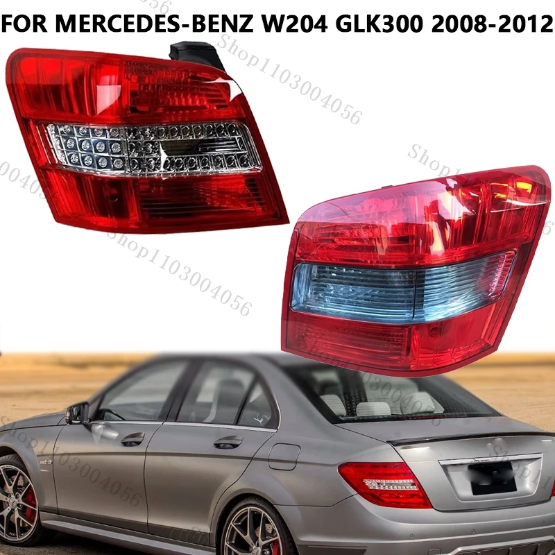 LED Rear Tail Light For Mercedes-Benz W204 GLK GLK300 GLK350 GLK200 2008-2012 Halogen Taillamp Signal Lamp Warning Brake