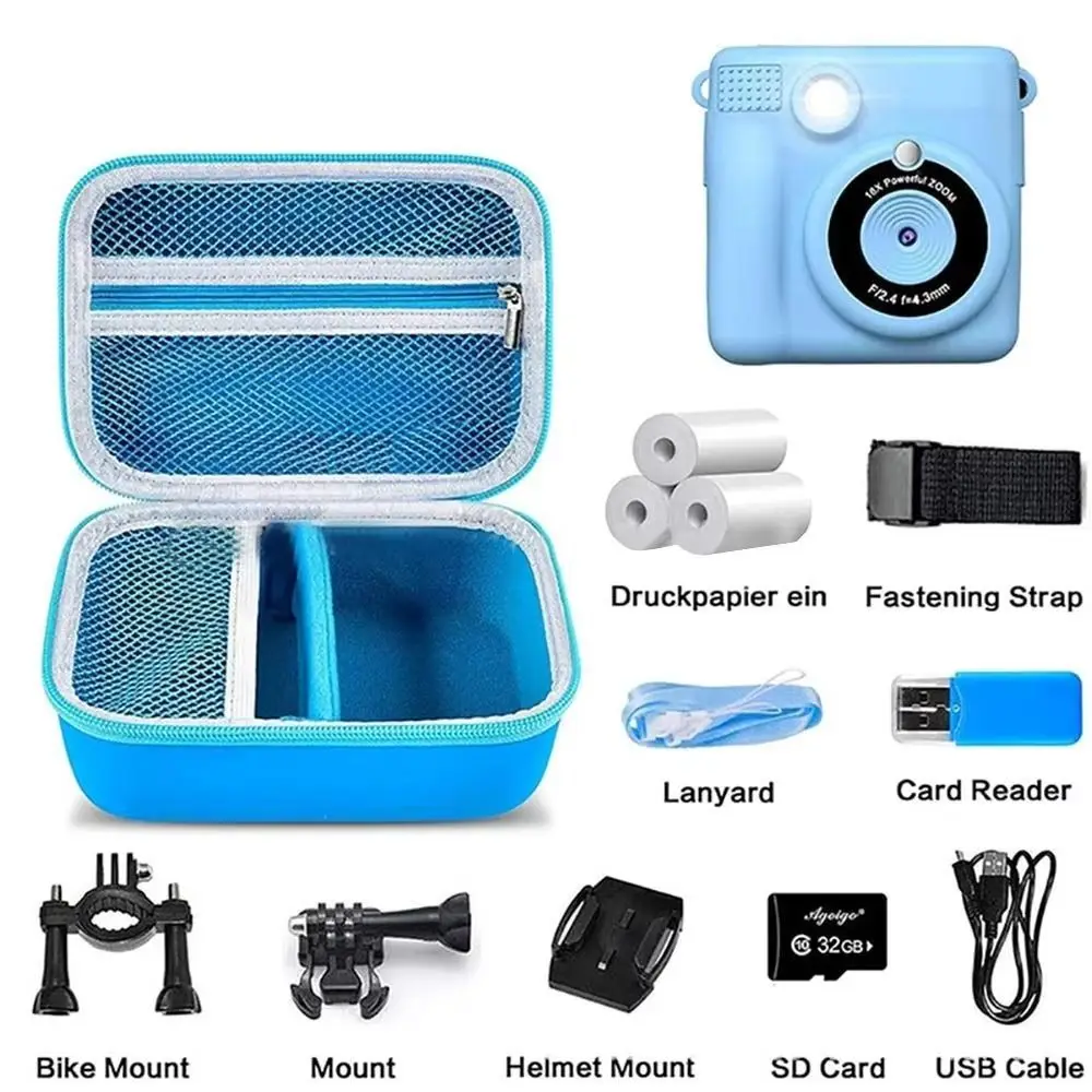 Shockproof Kid Camera Case Hard Shell Waterproof Digital Camera Holder Anti-scratch EVA Camera Storage Bag Camera Accessories