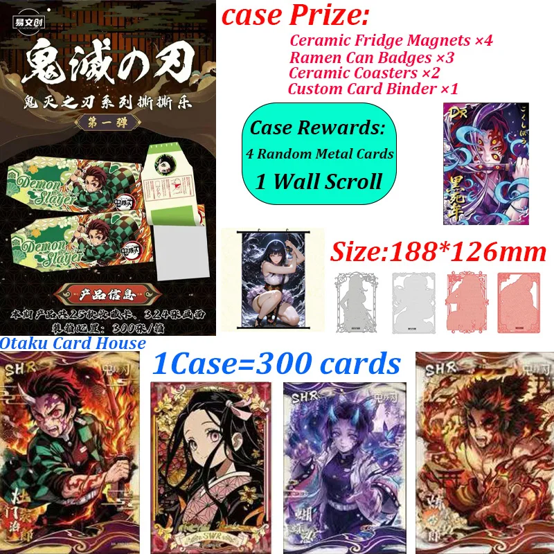 2026 New Demon Slayer Tear & Peel Cards Wave 1 Wholesale Full Box Kimetsu No Yaiba Anime Collectible Cards