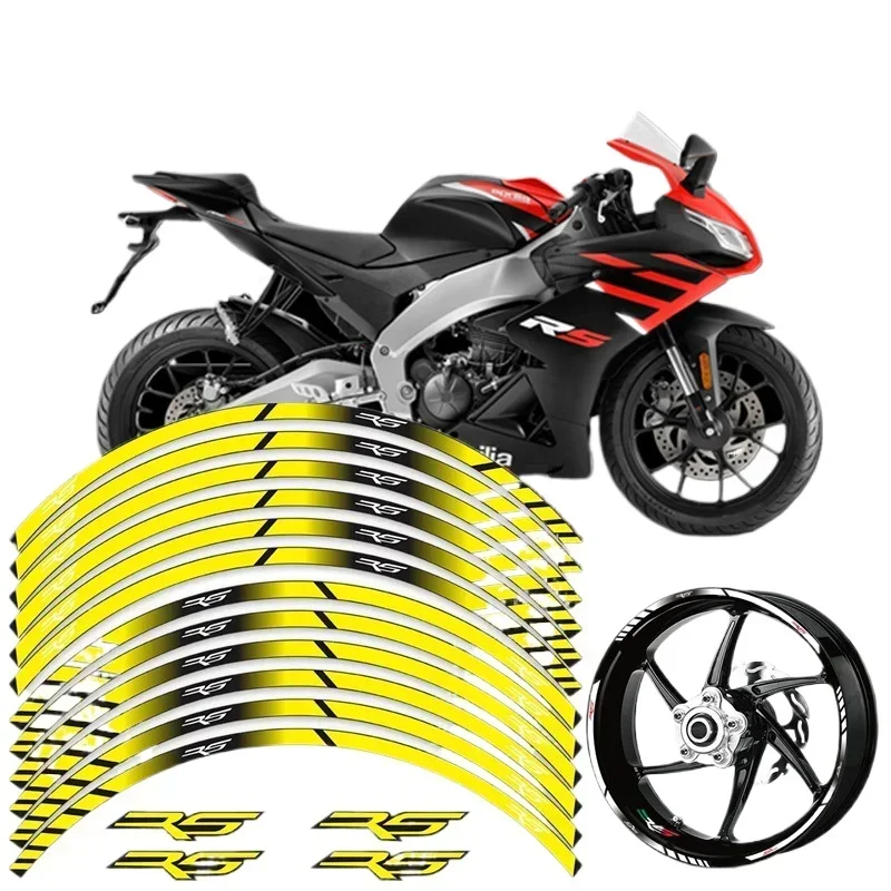 For APRILIA RS 125 50 250 RS125 RS50 RS250 Motorcycle Parts Contour Wheel Decoration Decal Sticker - 3