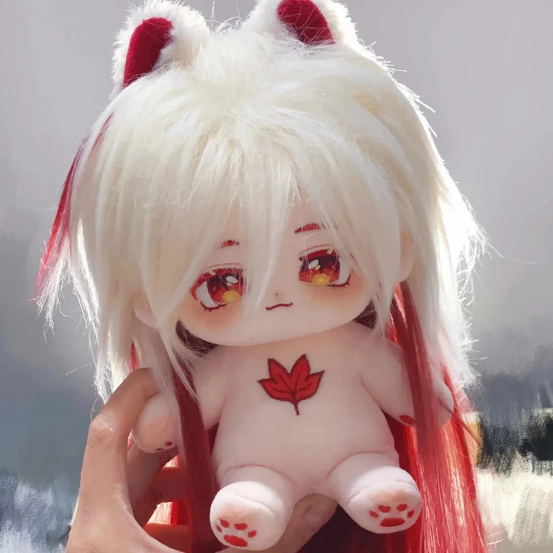 Muñeca de peluche de 20cm, juguete suave, periféricos de juego, vestido, Cosplay, Anime, esponjoso, figura de regalo