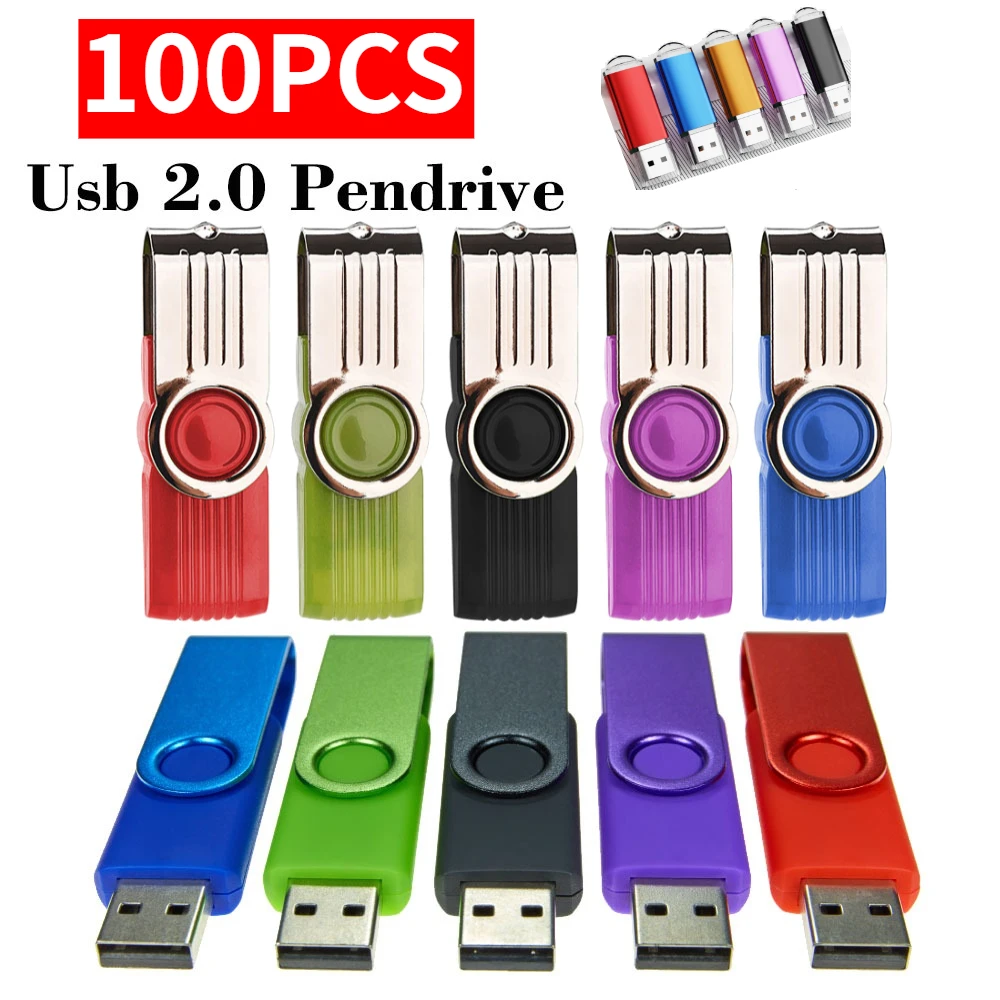 

100PCS USB Flash Drive 1GB 2GB 4G 8GB Pen Drive 16GB 32GB Pendrive 64GB 128GB 2.0 Gift USB Stick 128MB 256MB Free Custom Logo