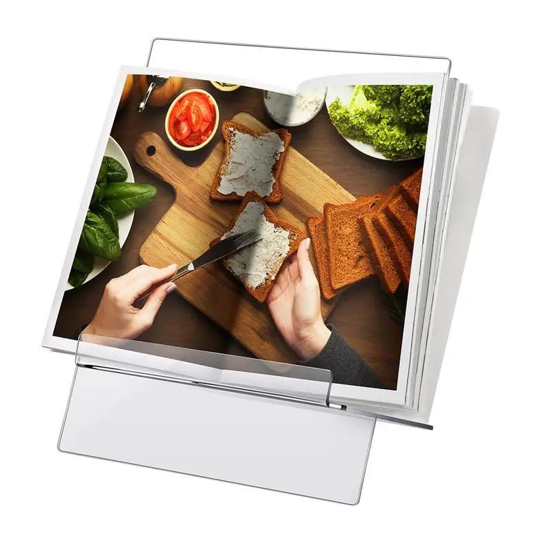 

Clear Book Stand Clear Acrylic Book Holder Stand Stable Cook Book Stand For Kitchen Counter Tablet Stand Cookbook Stands &