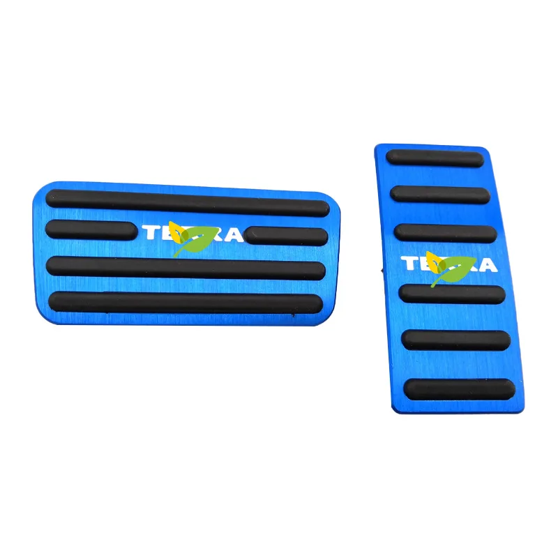 تصفيف السيارة الفولاذ المقاوم للصدأ اكسسوارات السيارات الديكور دواسة لنيسان تيرا ترقية السيارات اكسسوارات السيارات #4