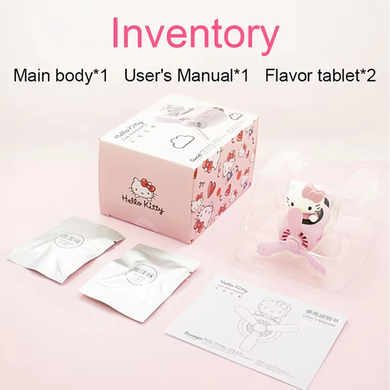 Sanrio Hello Kitty Auto Lufterfrischer Kleines Flugzeug Auto Aromatherapie Diffusor Propeller Vent Parfüm Diffusor Accessoires Geschenke