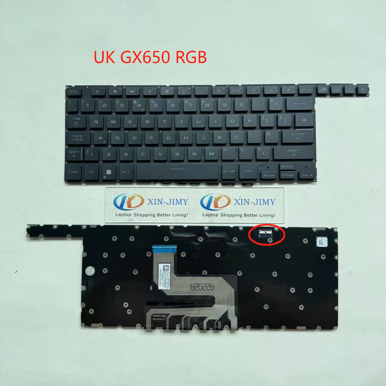 

XIN-UK-Russian-US layout RGB Laptop Keyboard For Asus ROG Zephyrus Duo 16 (2022) GX650 GX650RM GX650RW GX650RX GX650PZ GX650PY