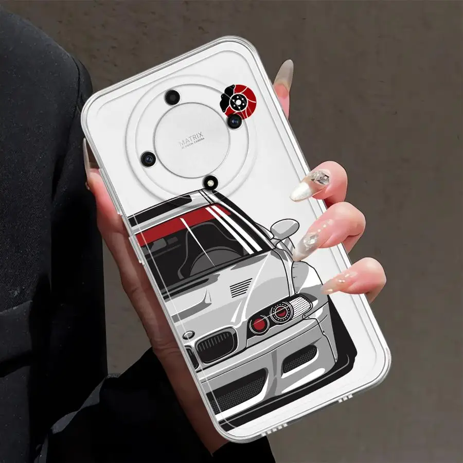 حافظة لهاتف Honor X9b X8b X9a 90 Lite Y9 Prime 2019 X7b غطاء شفاف لسيارة كرتونية رائعة #4