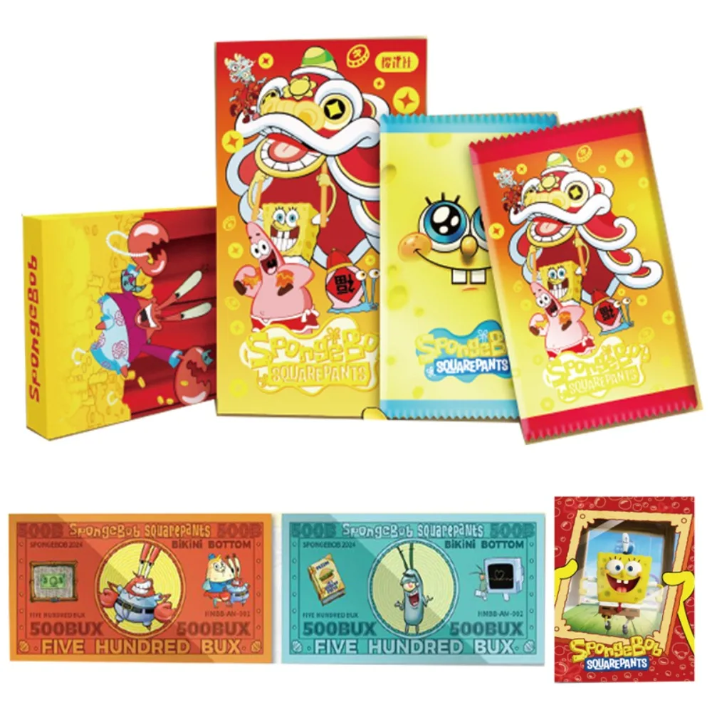 SpongeBob SquarePants Collection Card For Children Captain Eugene H. Armor Abs Krabs Pearl Krabs Limited Cartoon Card Kids Gifts