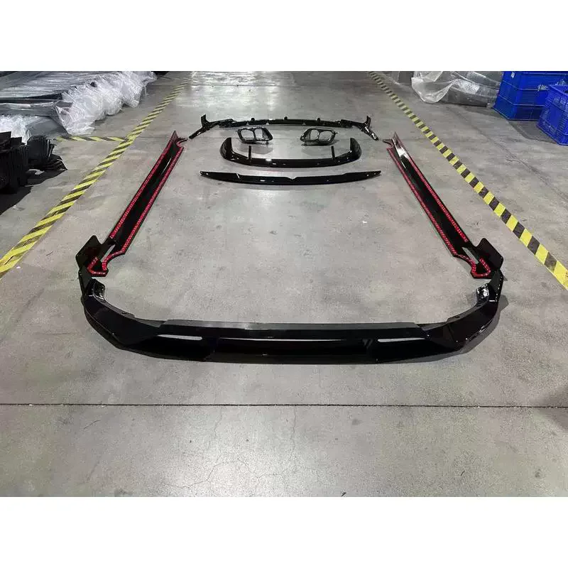 

Gloss Black Front lip rear Lip Side Skirt for BMW X7 G07 modified rear spoiler top wing tail throat Surround body kit