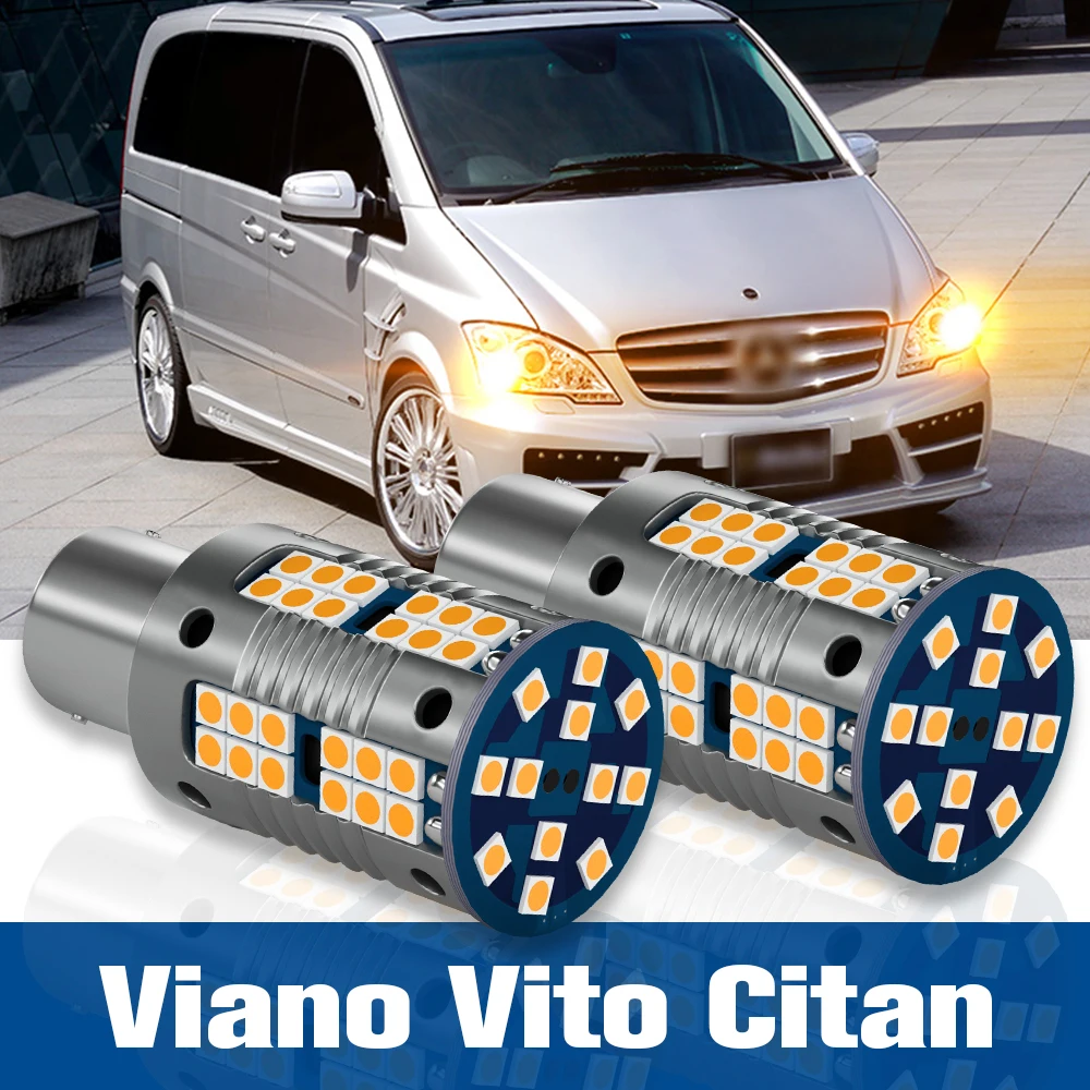 

2x LED Turn Signal Light Blub Lamp Accessories Canbus For Mercedes Benz Viano Vito W639 Citan W415 2008 2009 2010 2011 2012 2013