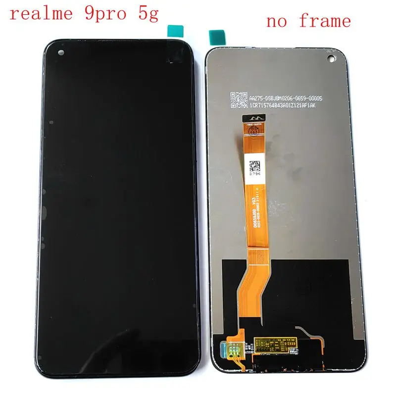 For Realme 9 pro RMX3471 RMX3472 LCD Screen Display Touch Screen Digitizer Frame real me 9pro 5g Parts