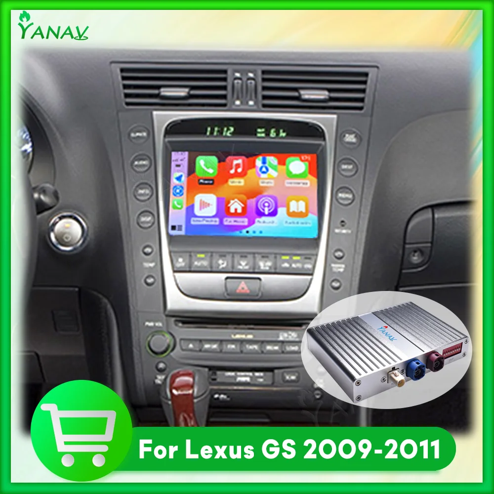 Android Auto Wireless Carplay Linux System Interface Box For Lexus GS GS350 GS450h 2009-2011 Original Functions Mirror Link