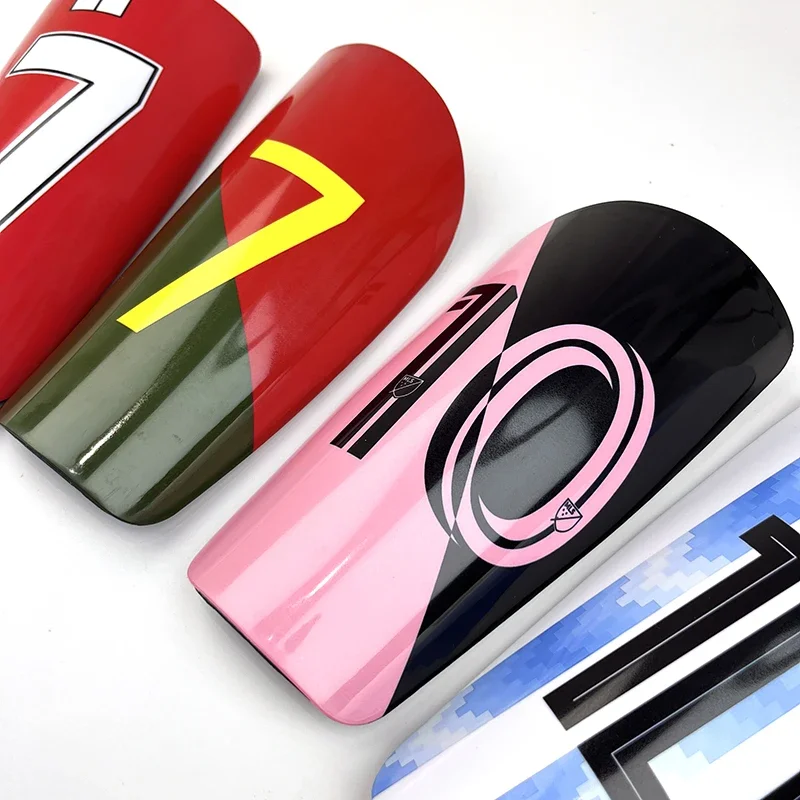 High Quality Smooth Glossy Football Leg Guards, Professional Competition Training Shin Guards, Child Calf Impact Protection