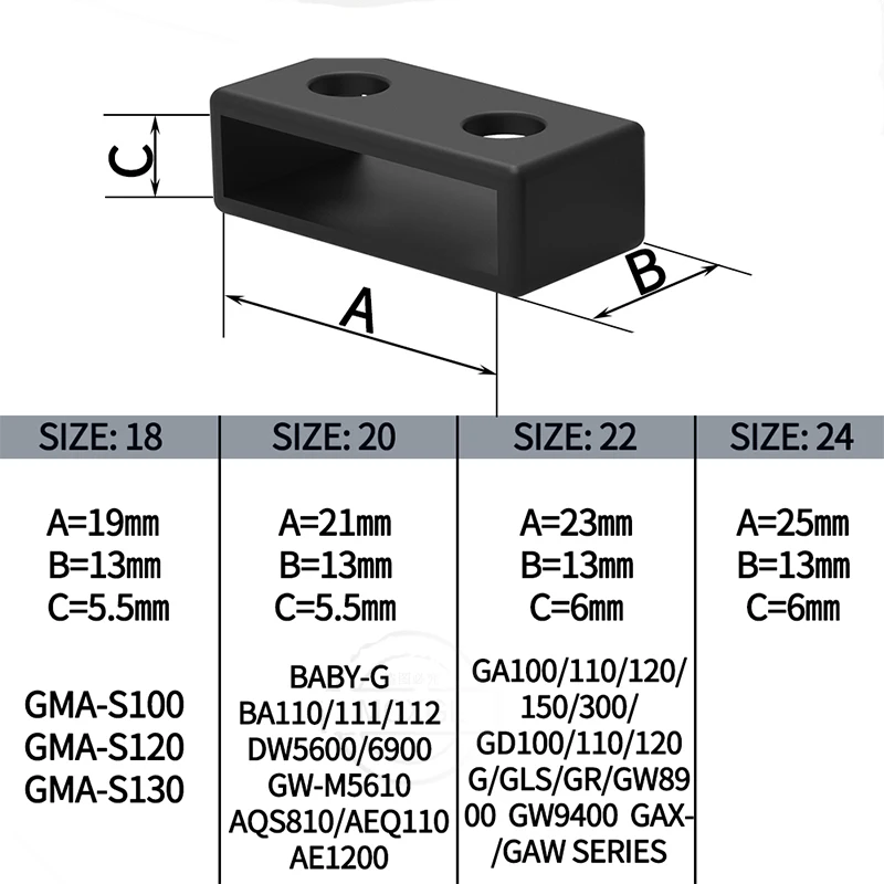 Resin Watch Accessories For Casio Series Keeper Holder Loop Retainer Fastener Activity Ring Replacement Buckle Bezel