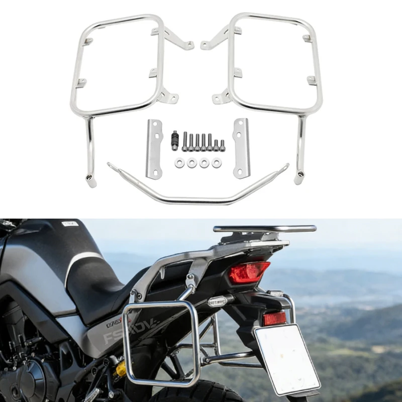 

New Motorcycle Side Saddlebag Bracket Pannier Stainless Steel Pannier Rack Fit For HONDA XL750 XL 750 TRANSALP 750 2023 2024
