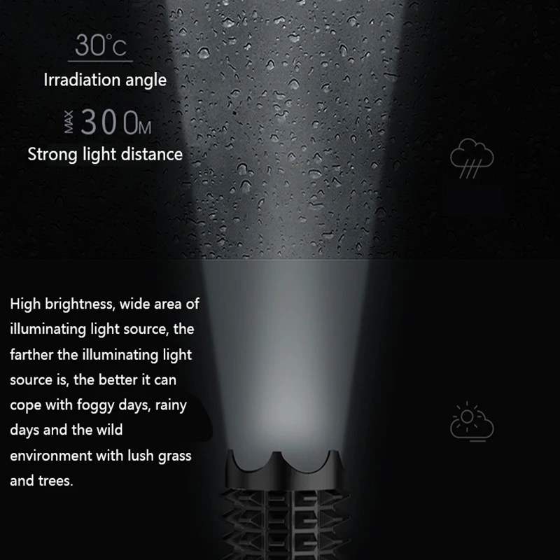 Imagem -05 - Mace Lanterna Luz Forte Lanterna Auto-defesa Vara à Prova Impermeável Água Pode Focar Emergência Auto-defesa Anti-motim Lanterna