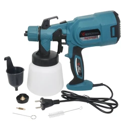 HVLP 800W Electric Spray Gun Portable Latex Paint Sprayer Industrial Home Improvement Rechargeable Electric Spray Gun