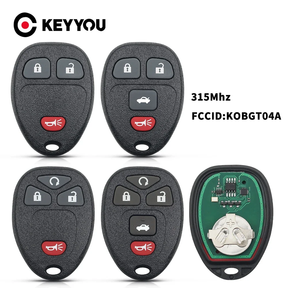 KEYYOU New Remote Car key KOBGT04A For Chevrolet HHR Uplander Pontiac Montana SV6 Saturn Relay Buick Terraza 2005 2006 315Mhz