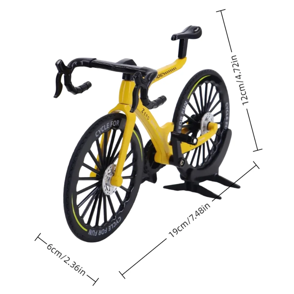 Zabawka wyścigowa rowerowa Kreatywność 1:8, stop metalu, 19 cm, model roweru górskiego na palce, mini symulacja roweru, model odlewany, kolekcjonerski prezent.
