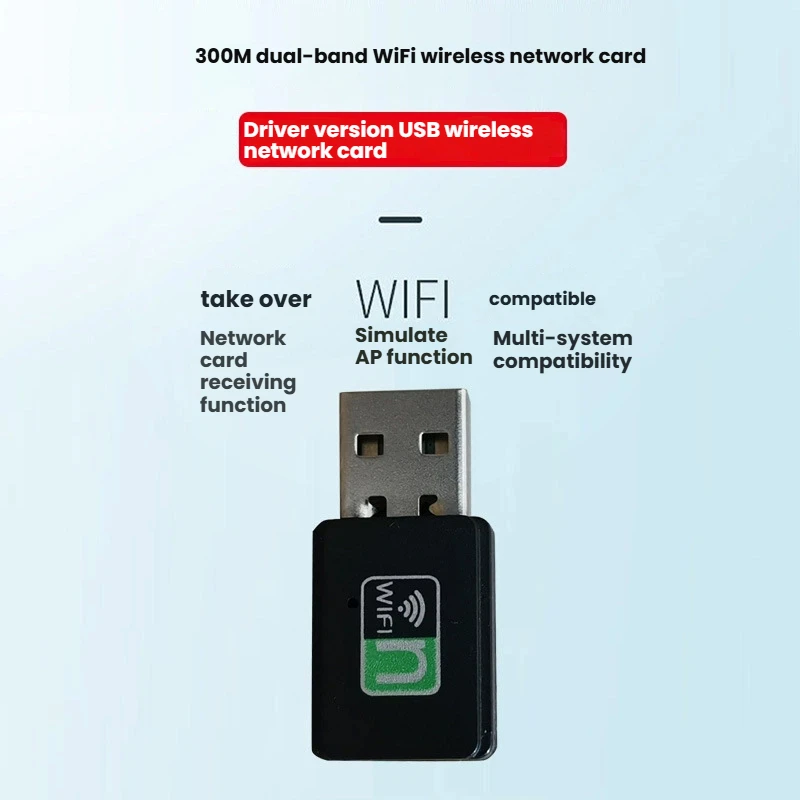 WIFI 6 Adapter AX286 Network Card Mini USB Dongle 2.4GHz 802.11AX Signal Reception For PC Laptop Windows 10/11 Driver Free