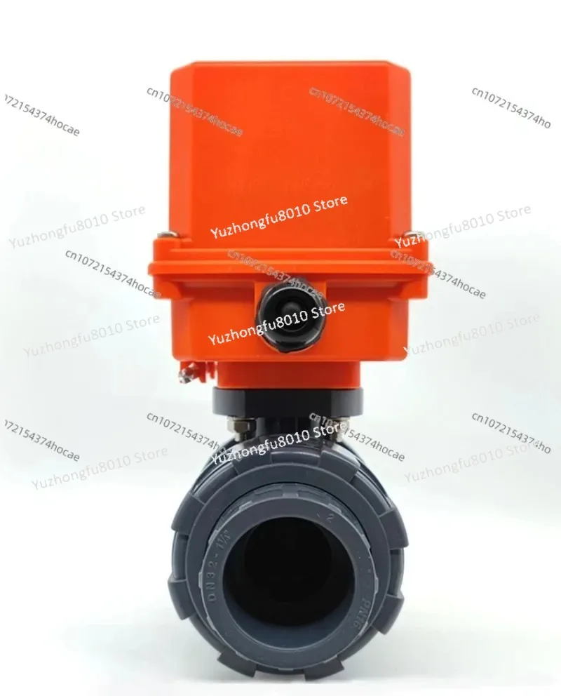 Electric ball valve double acting Q911F-10S union quick installation DN5063UPVC plastic electric valve