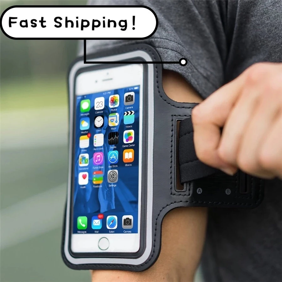 Running Sports Armbands Zipper Bag For AirPods Pro iPhone 14 13 12 11 Pro Max XS Samsung S23 Xiaomi Phone Case Holder ArmBand