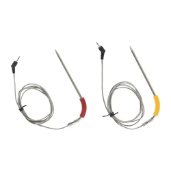 2pcs Grill Temperature Probe Kit Replacement for Weber Igrill 2/3/Mini Series Stainless Steel Meat Internal Monitor Sensor BBQ