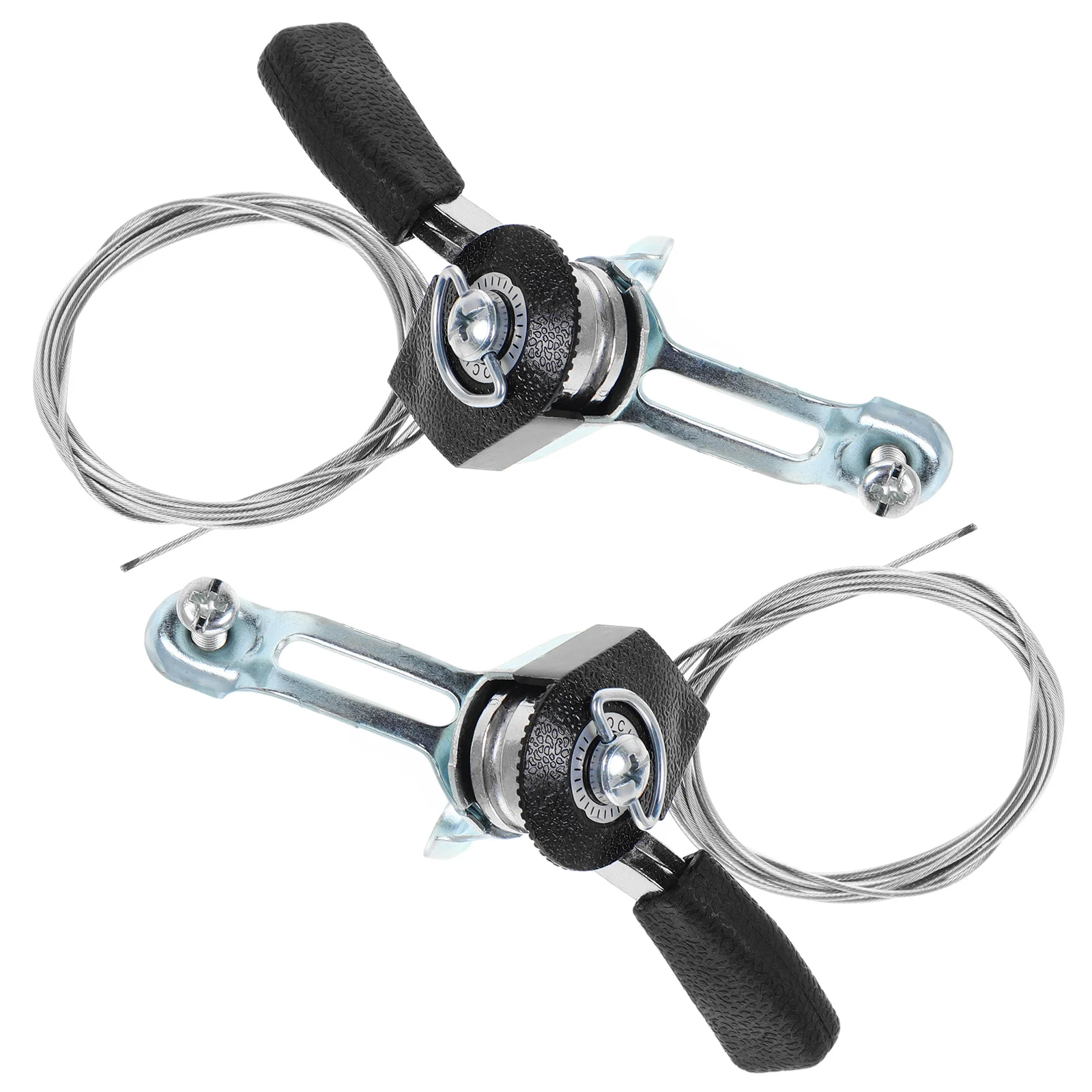 

1 Pair Aluminum Bike Shifter Ergonomic Lightweight Adjustable Length Smooth Operation For Bicycle Gear Shifters Throttle Cable