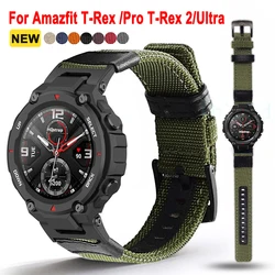 Dla Huami Amazfit T-rex Pro pasek zegarek nylonowy opaska do Amazfit T-rex 2 Ultra Tyrannosaurus Smartwatch akcesoria 22mm