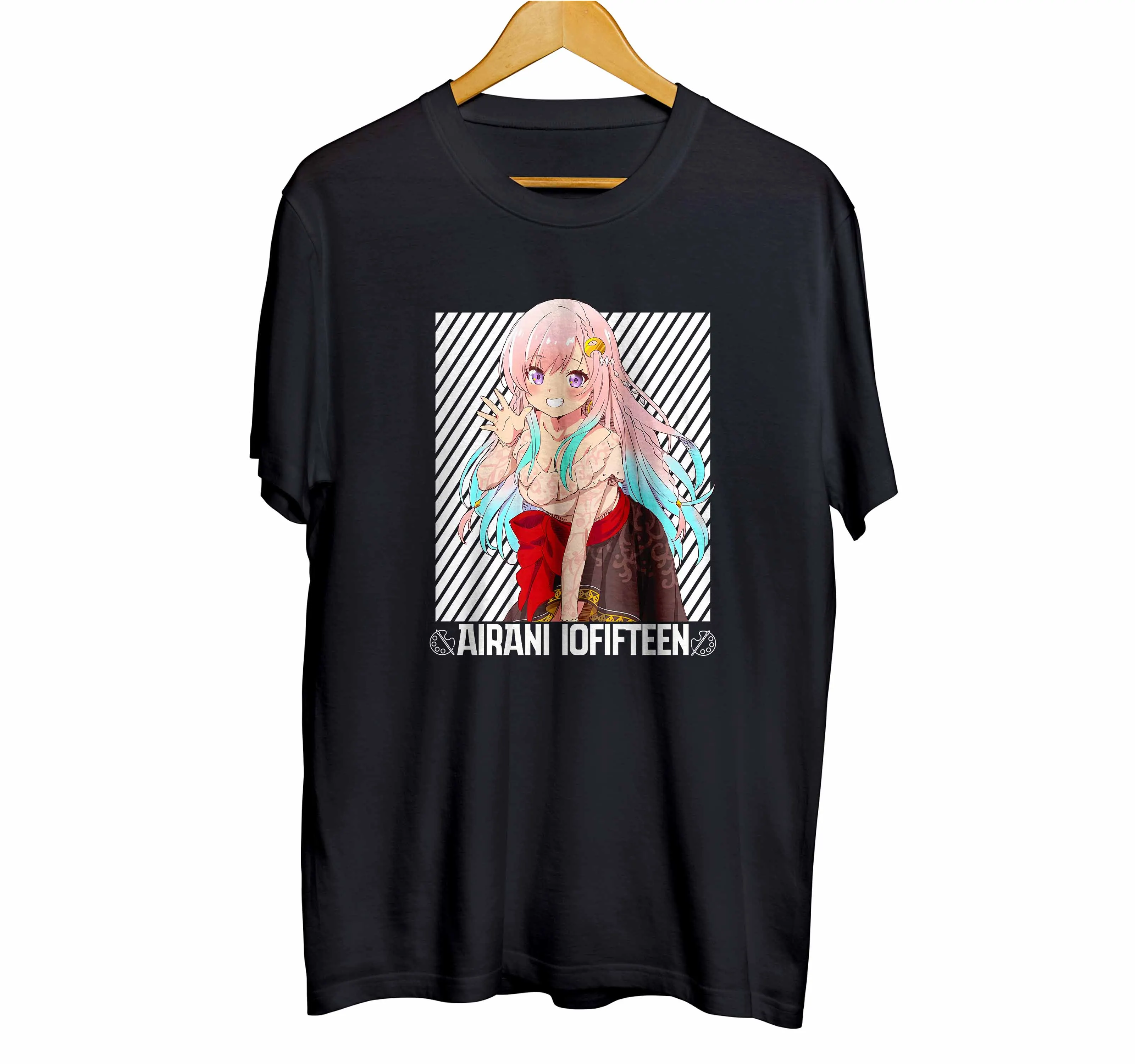 T-shirt distroanime vtuber AIRANI IOFIFTEEN - HOLOLIVE JPN 100% combed 30s