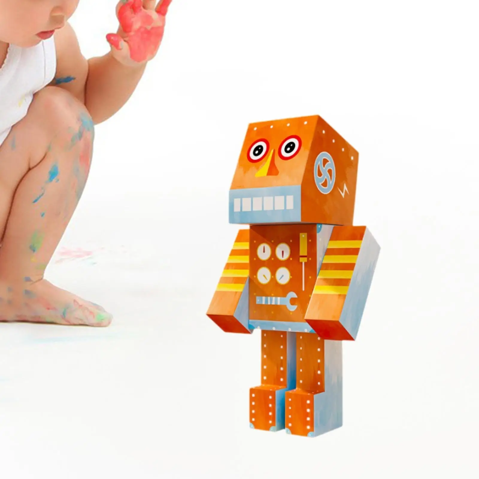 3D Paper Puzzle DIY Robot Kit Paper Craft Paper Model for Aged 8 9 10 11 12 13 Years Old Boys Girls Adults Kids Birthday Gifts