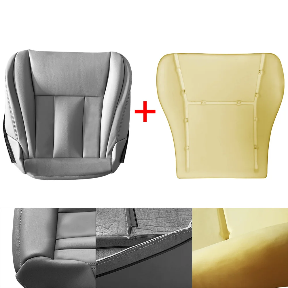 For 1996-2002 Toyota 4Runner  Gray Leather Driver Bottom Seat Cover and Foam Cushion