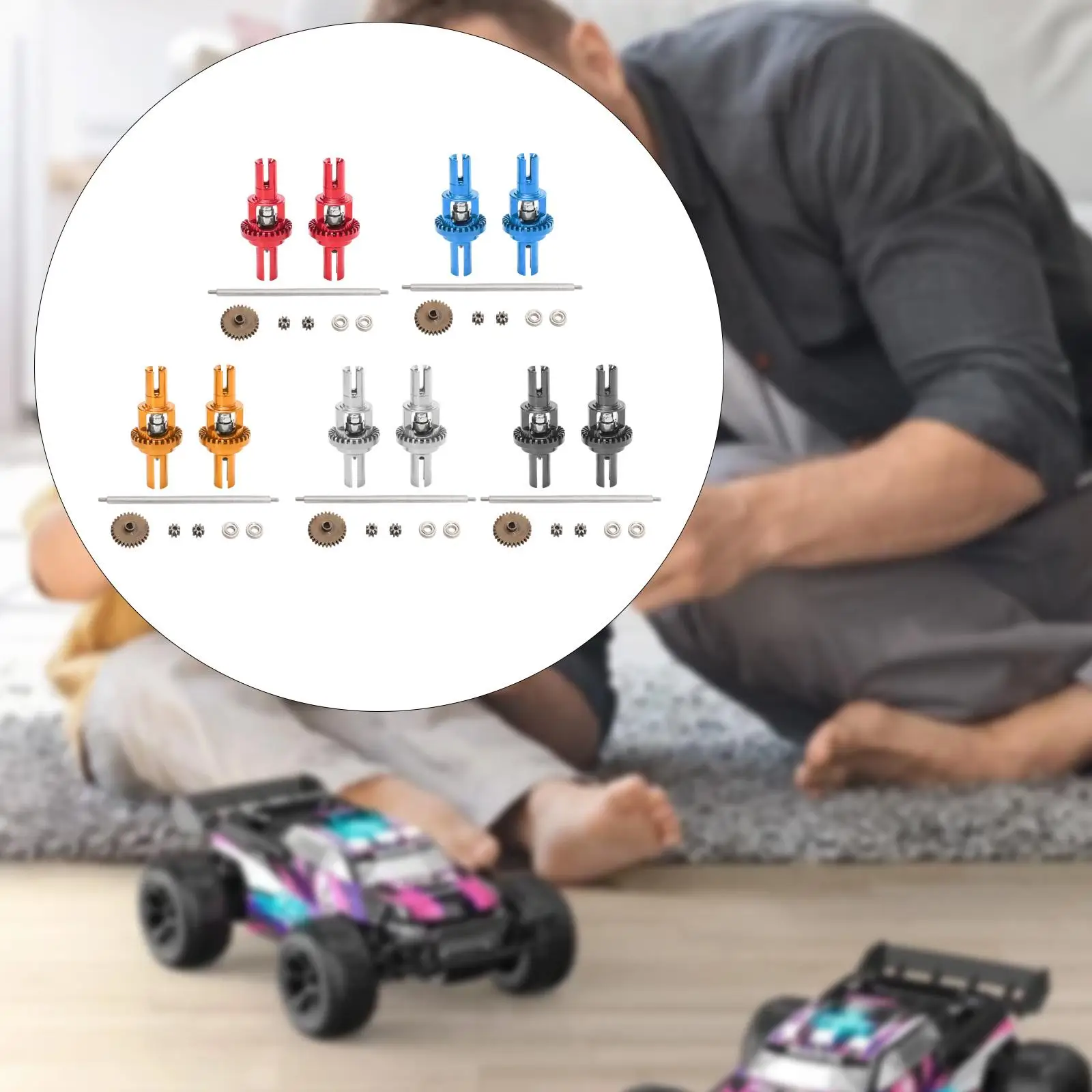 

1:28 RC автомобильный дифференциал в сборе, запасная часть, металлическая замена запасных частей, радиоуправляемый автомобильный аксессуар для Wltoys, пульты управления автомобилем