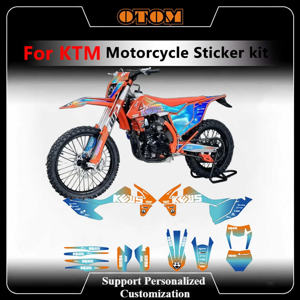 

Графические фоны OTOM, полные наклейки для KEWS K16 KTM SX SXF 16-18 EXC XCW 17-19 250 300, комплект голографических наклеек