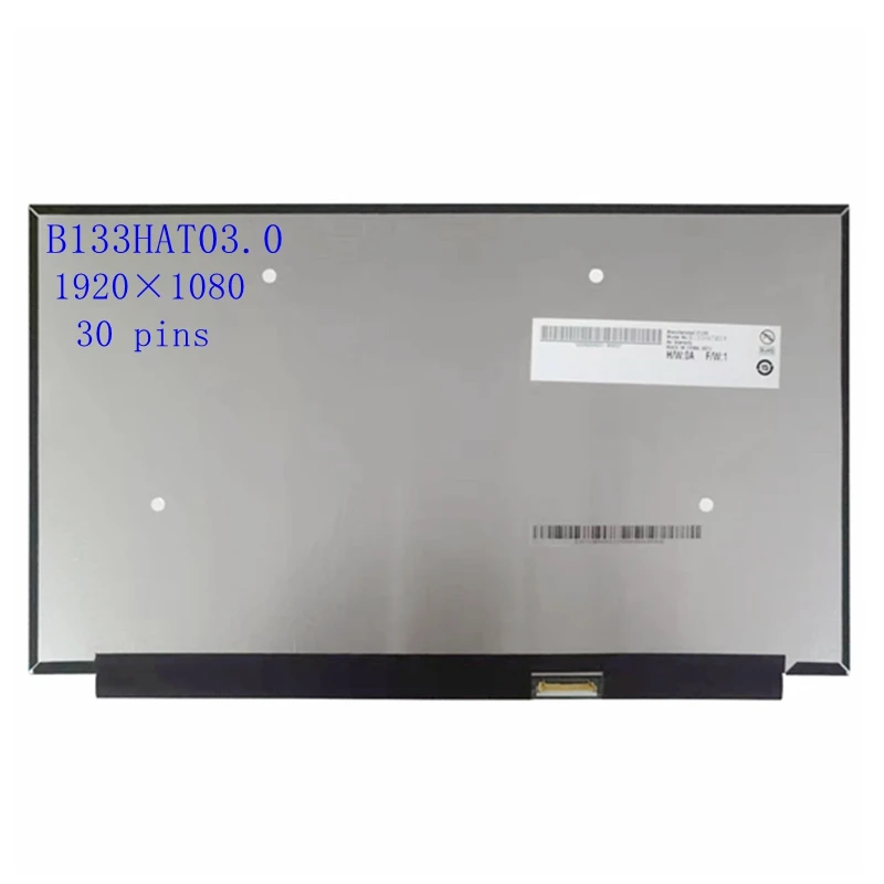 

13.3 "inch LED LCD Screen Display IPS panel B133HAT03.0 FHD 1920×1080 30 pin Edp 72% NTSC