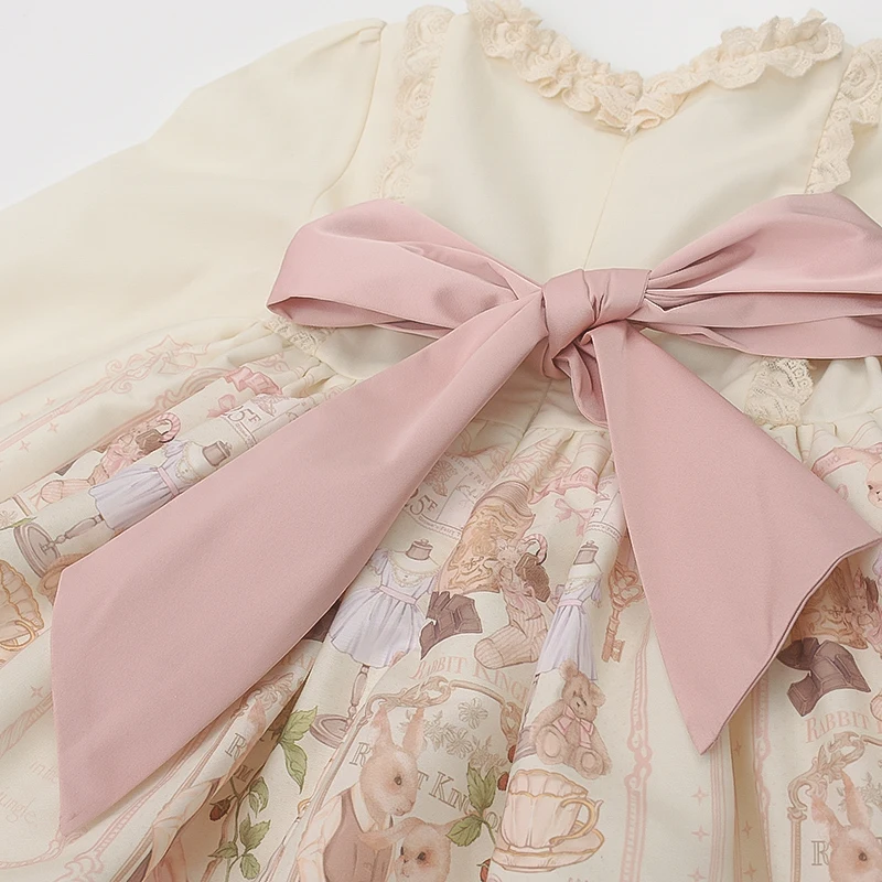 2024 new details girl Lolita dress comfortable breathable fabric exotic sweet girl shopping party costume princess dress