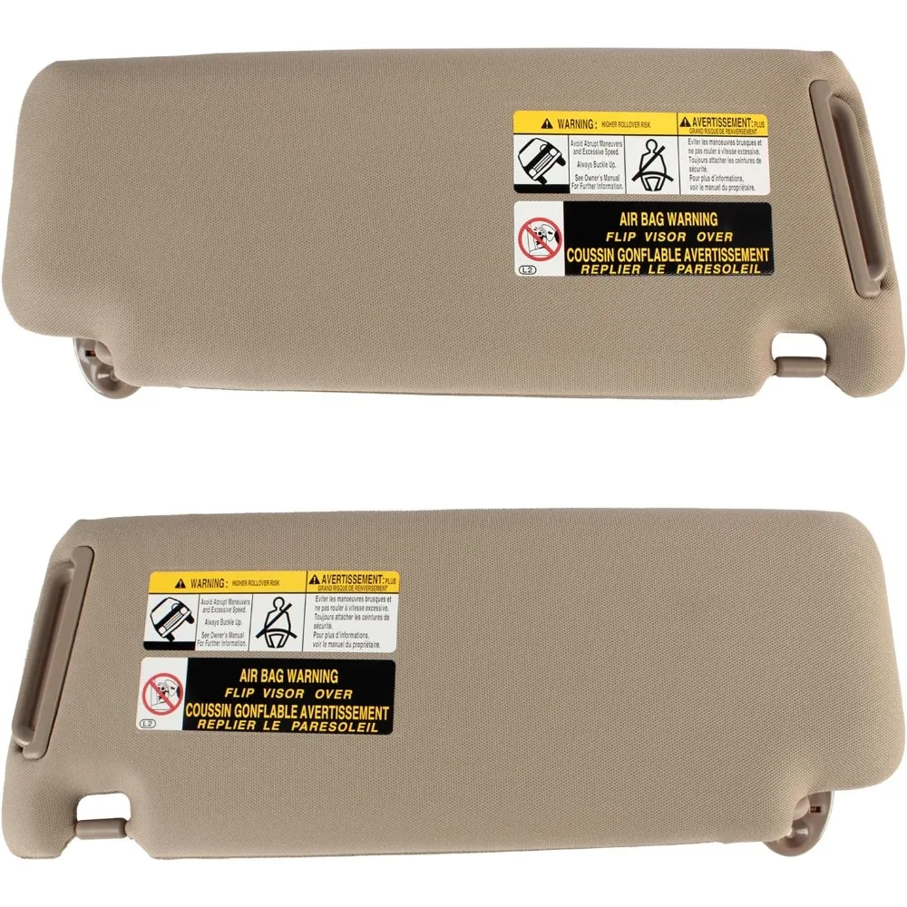 حاجب من الشمس على الجانب الأيسر للسائق لسيارة Toyota 4RUNNER 2010 11 12 13 14 15 16 17 18 19 20 21 22 2023 74320-35A91-B1 مع ضوء