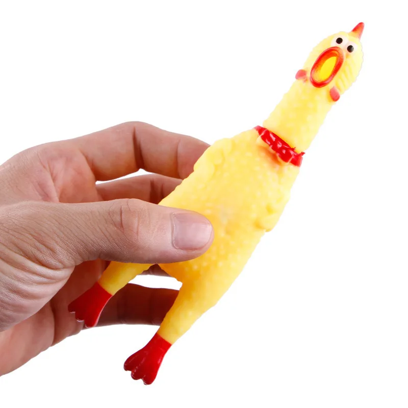 Dog Toys Screaming Chicken Squeeze Squeaky Toys for Dog Interactive Puppy Toys Cleaning Teeth Chew Toys for Dogs Pet Supplies